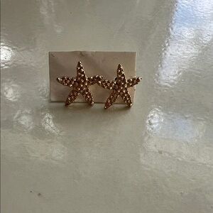 Gold Starfish Earrings